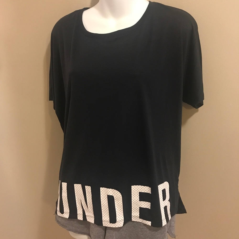 Under Armour Black Loose Logo T-shirt Medium
